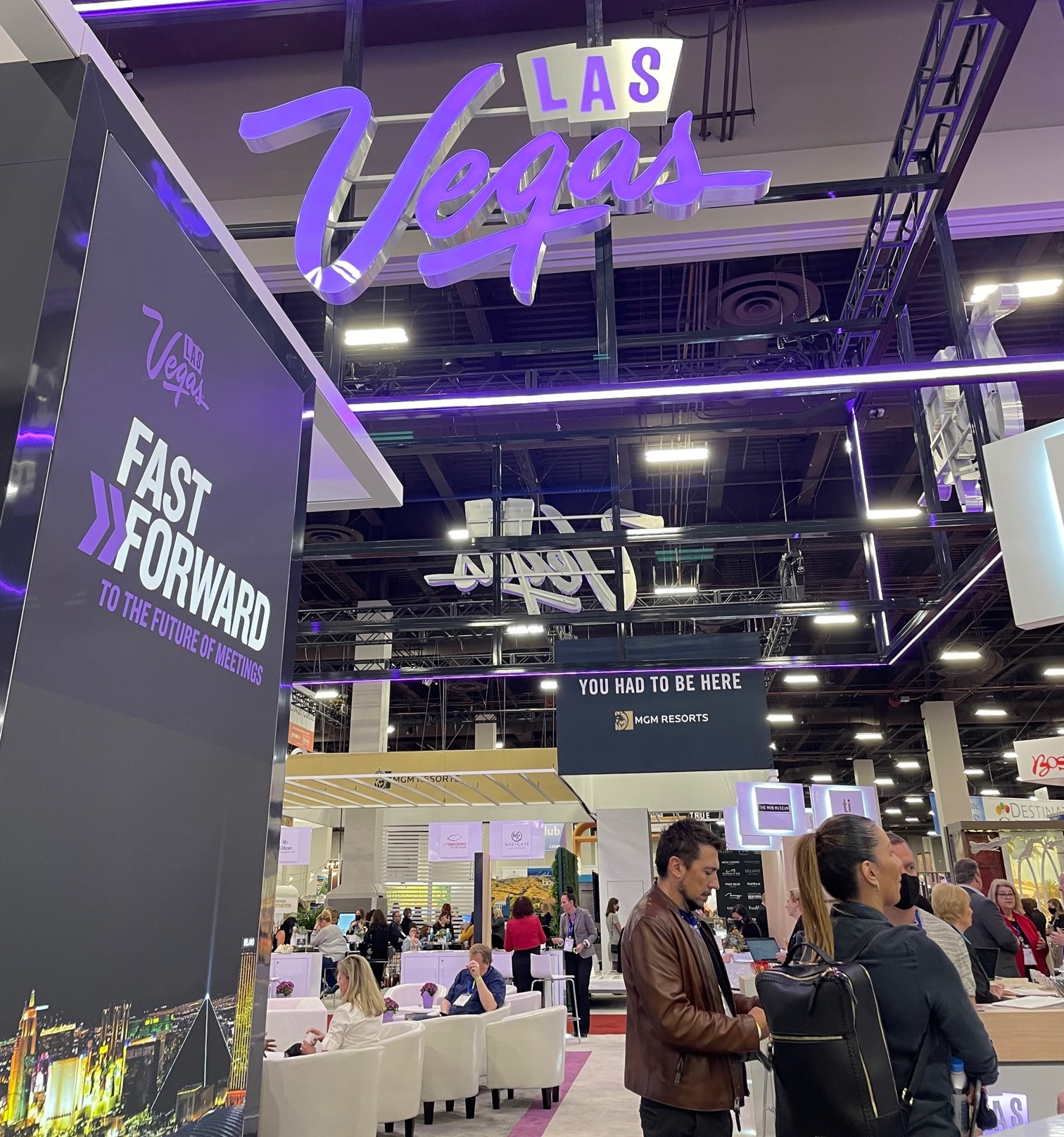 Las Vegas booth at IMEX America